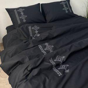 Постіль з вишивкою "Geometric Ornament" бязь – комплект, 100% бавовна