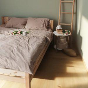 Постільна білизна CottonBreeze з вареної бавовни — капучіно