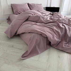 Постільна білизна з вареної бавовни (Washed Cotton) Туреччина — Ліловий