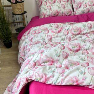 Комплект постільної білизни бавовна "Peony Fuchsia" сатин Туреччина