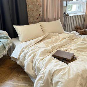 Постільна білизна з вареної бавовни (Washed Cotton) Туреччина Cream